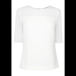 L.K. Bennett Elsa Woven Top, Cream